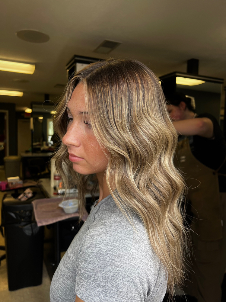 Balayage Highlight haircut+style