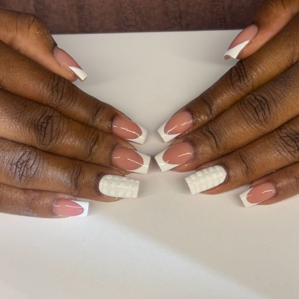French Tip Full Set at Lisa’s Nail House in Tampa, FL