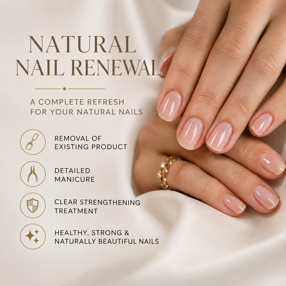 Natural Nail Renewal at LIO nail studio - beauty salon in Boca Raton, FL
