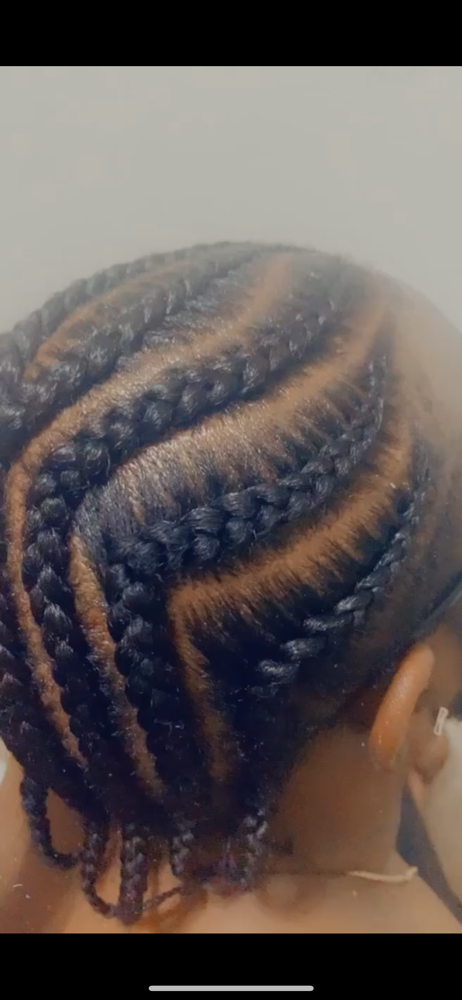 Men’s Natural Hair  Scalp Braids