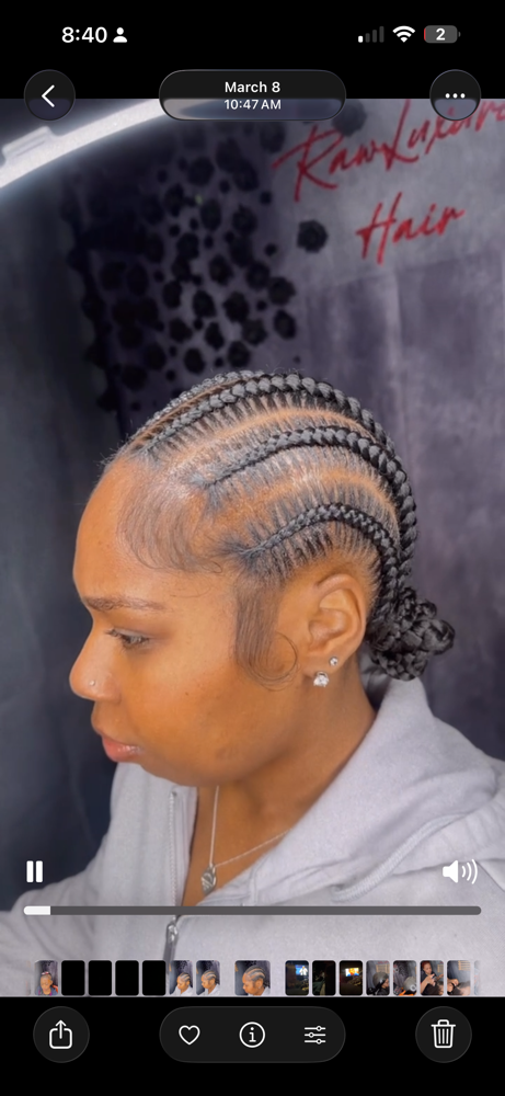 2 Stitch Braids at Rawluxure Hair & Body in Jonesboro, GA