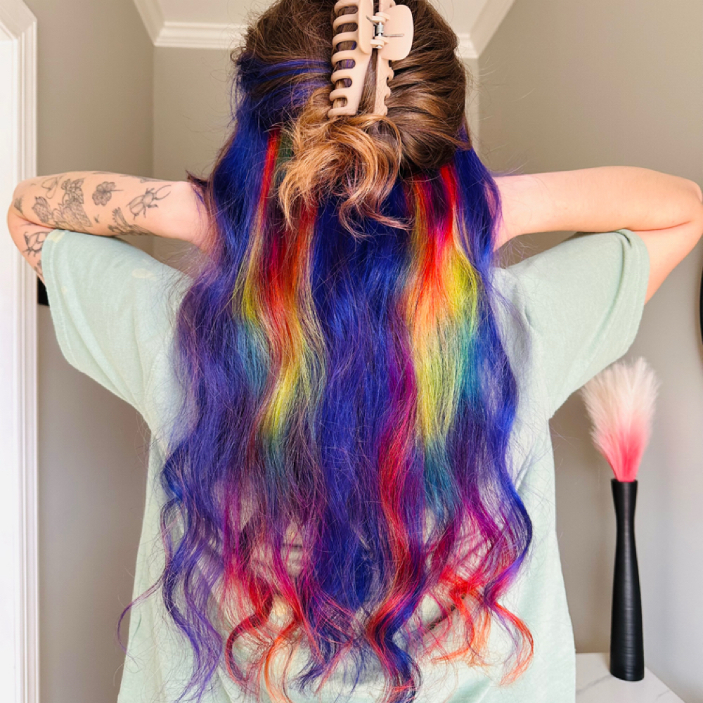 Vivid Halo at Skye’s the Limit Hair in Asheboro, NC