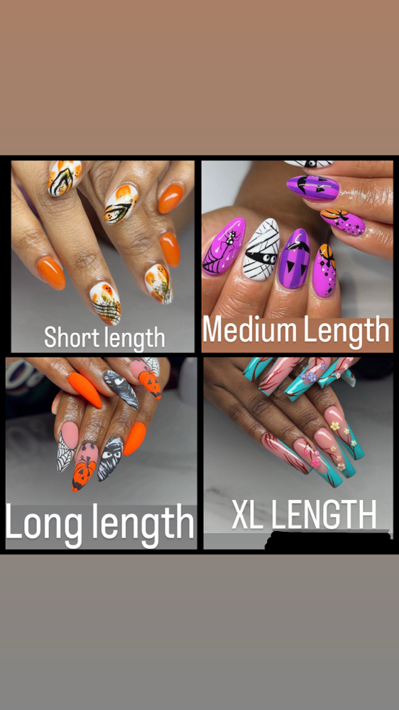 Whats Your Deisered Length at Xo Nailed By Nessa LLC in Lauderhill, FL