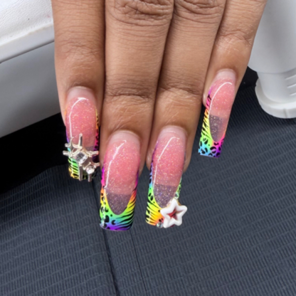 Medium / Long Acrylic Fill at NailedXJanelle in Lubbock, TX