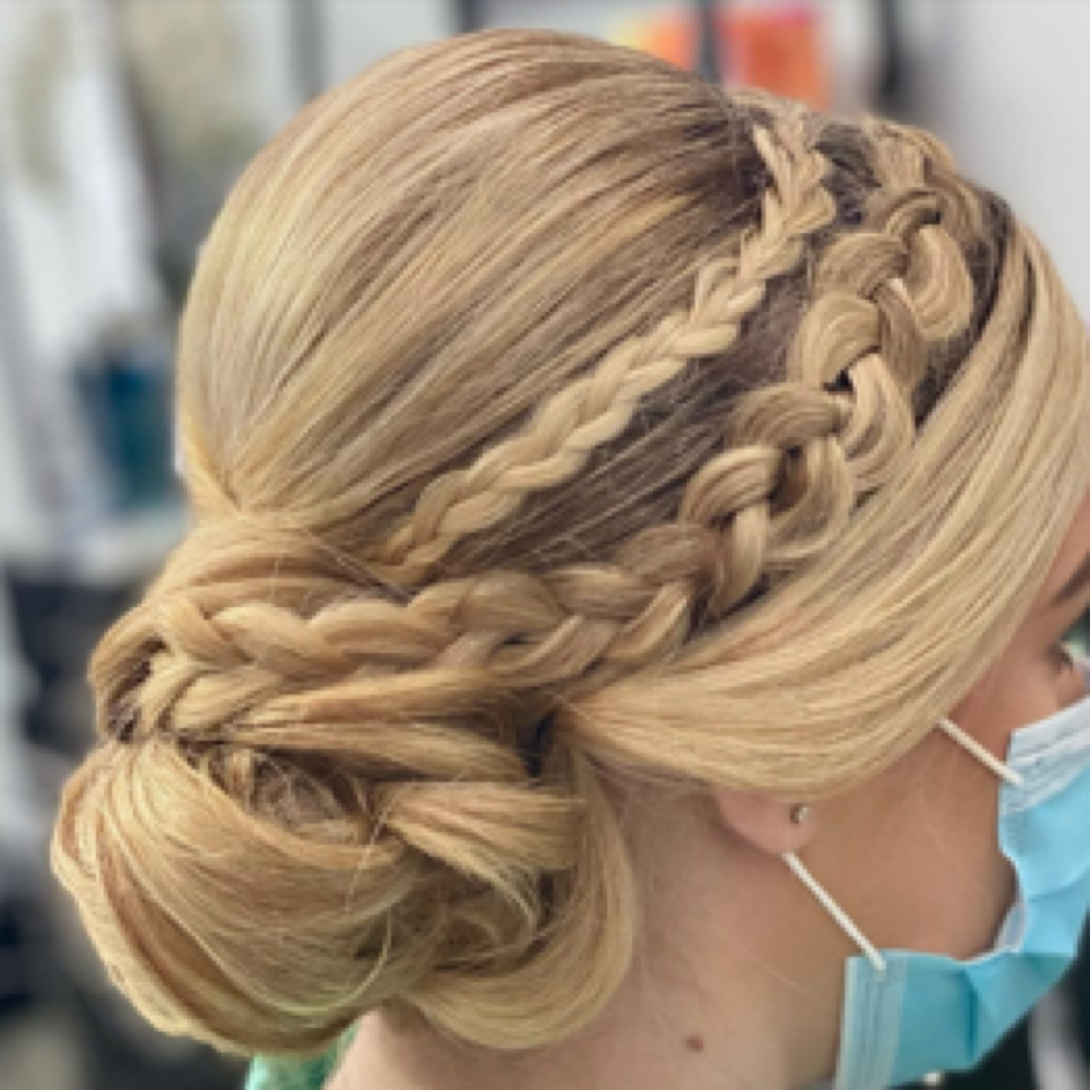 Updo/Down do at Hairbyfendi in Brooklyn, NY