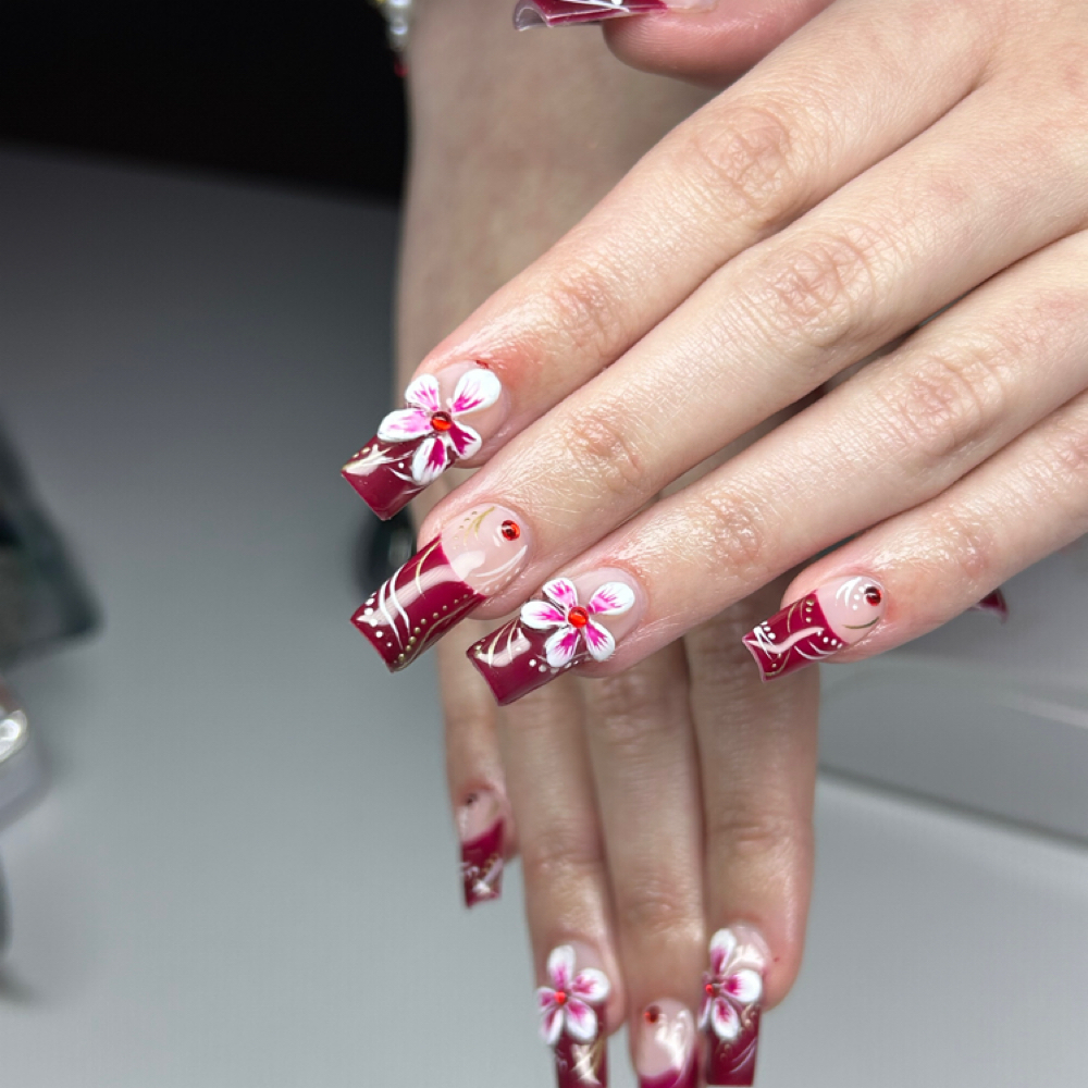Polygel Overlay & Regular Pedi at SinCityNails in Miami Lakes, FL