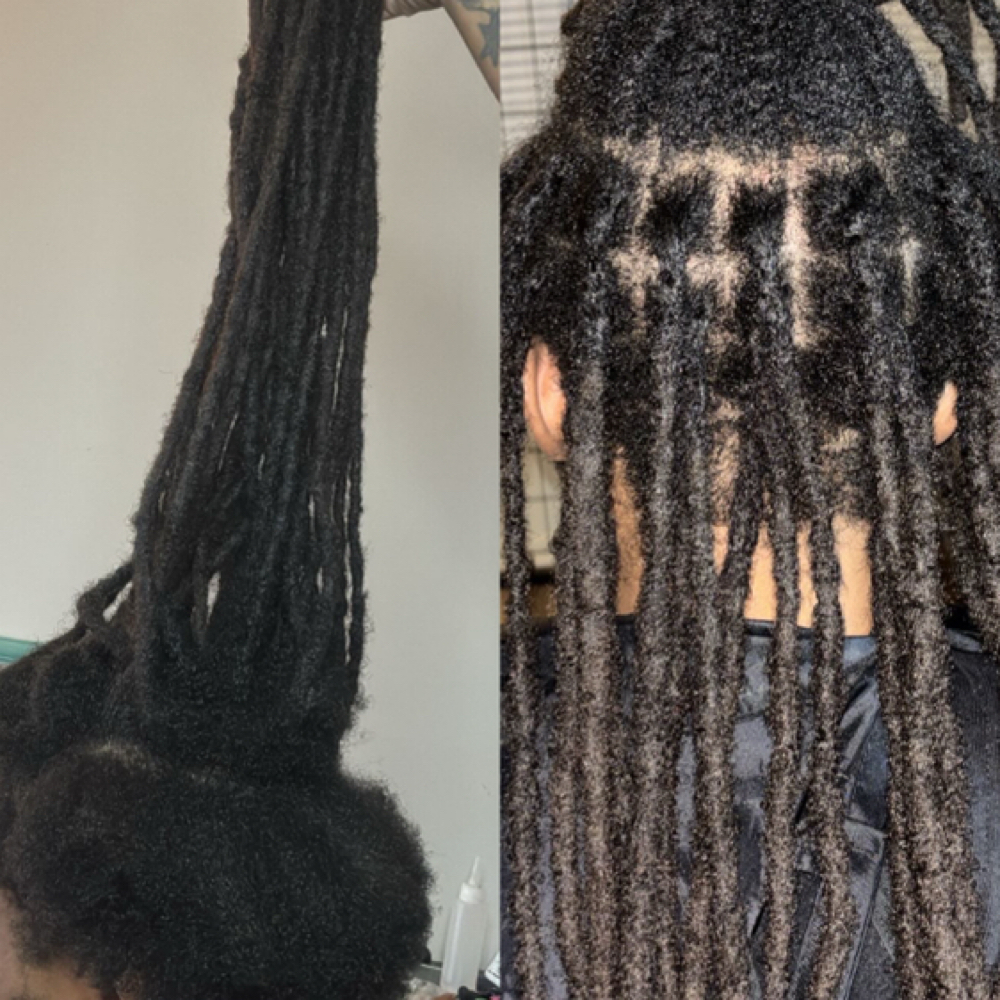 Shaved Sides Or Back Loc Install at Loc.dRomance❤️ in Waldorf, MD