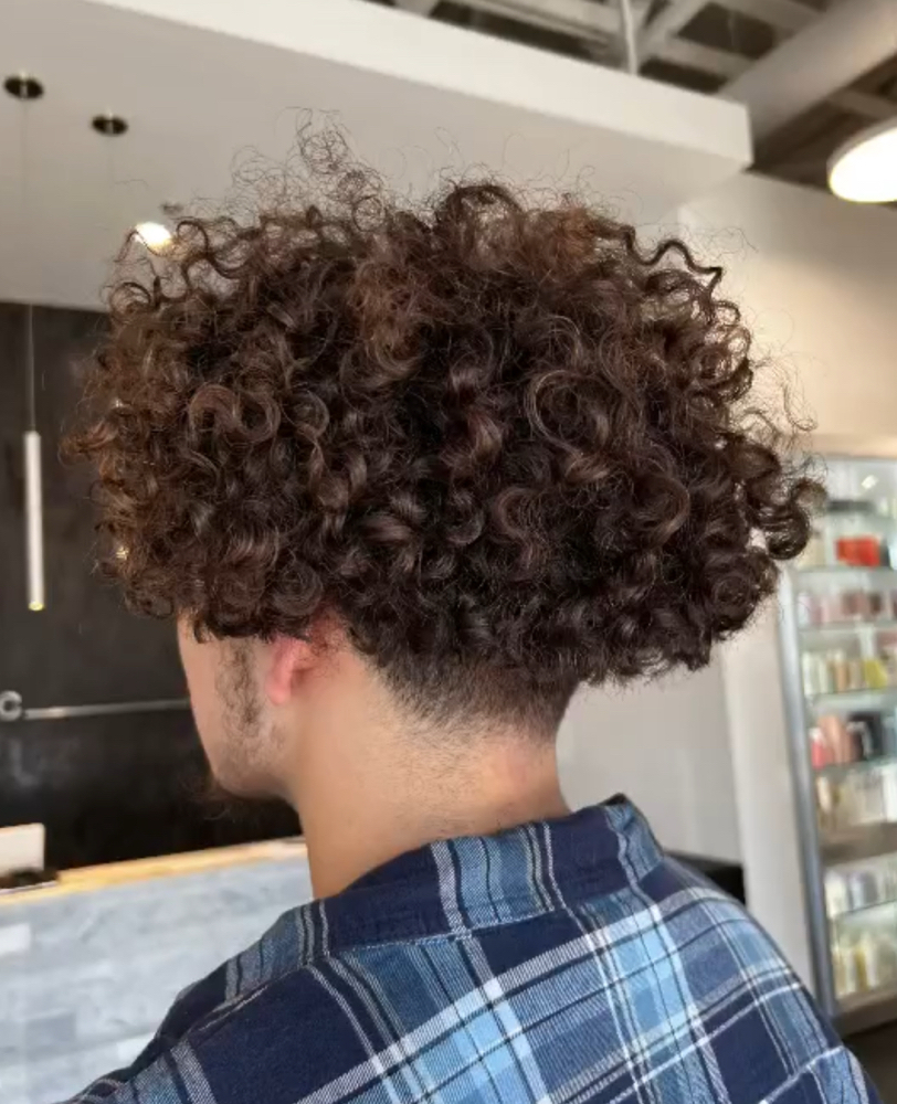 Mens Custom Curly Cut