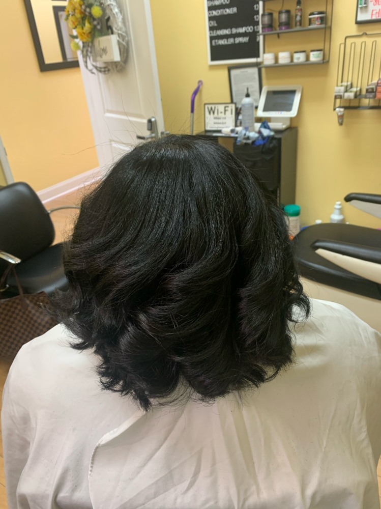 Silk Press,deep Conditioner & Trim