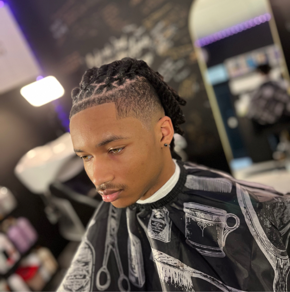Braids And Fade Combo at Justin Styles At SD Salon Studios in Columbia, MD