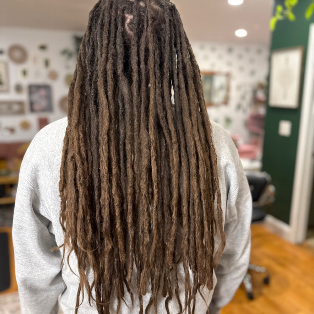 Full Head Installation at Dreadlock Elements in Hanson, MA