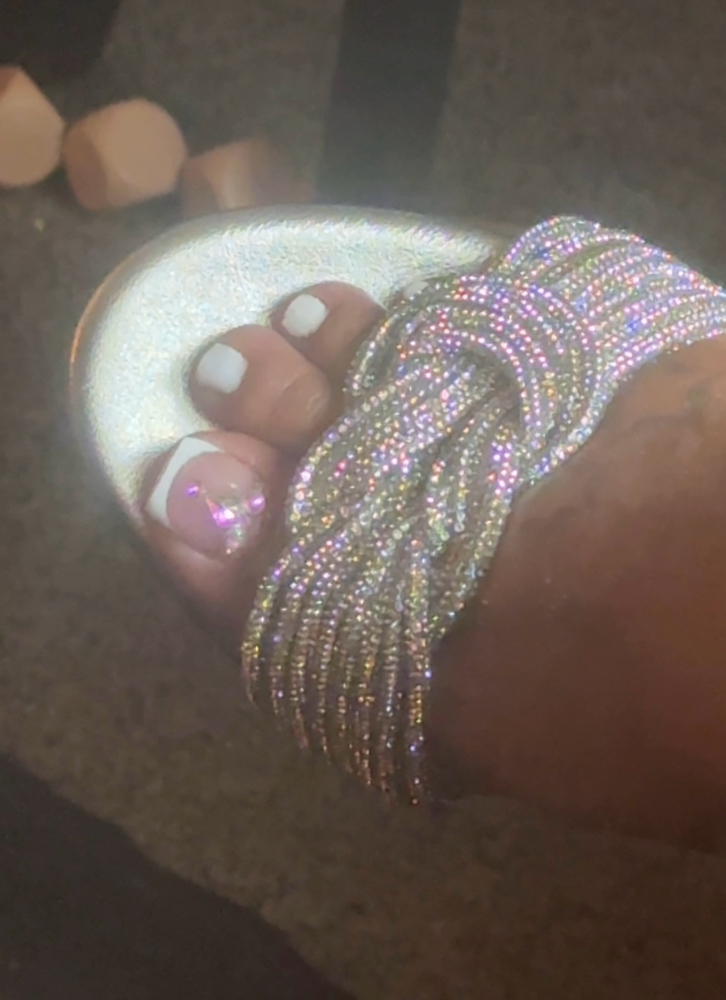 Deluxe pedicure at Qs Nail Den in Fredericksburg Va, VA