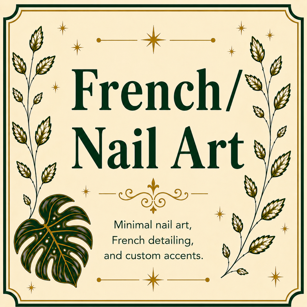 French Or Nail Art at Ashley’s Little Nail Bar in Austin, TX