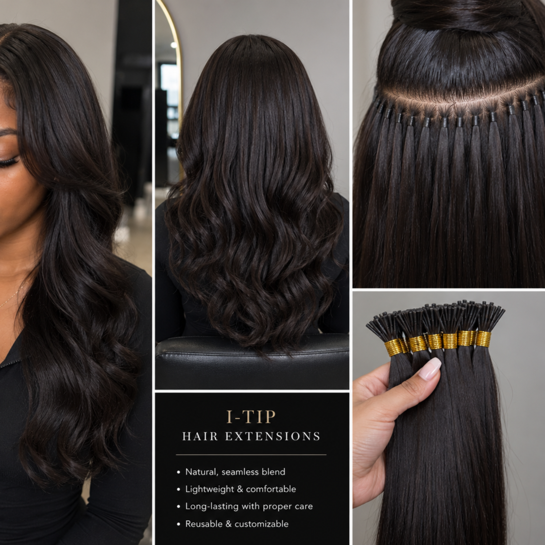 Signature I-Tip Install at Preen Beauty Co in Peachtree Corners, GA