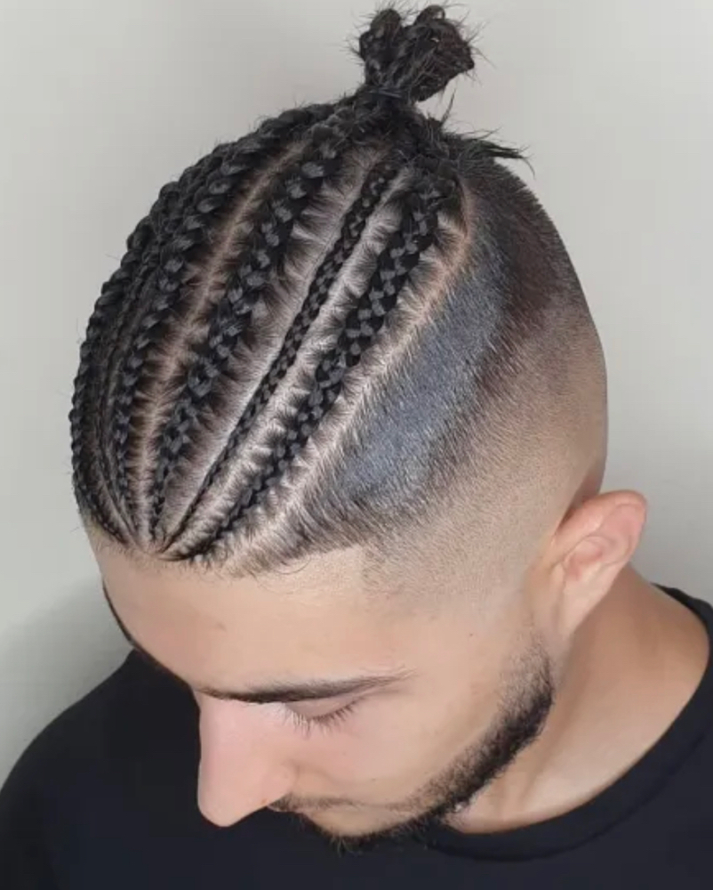 Men’s braids on top only