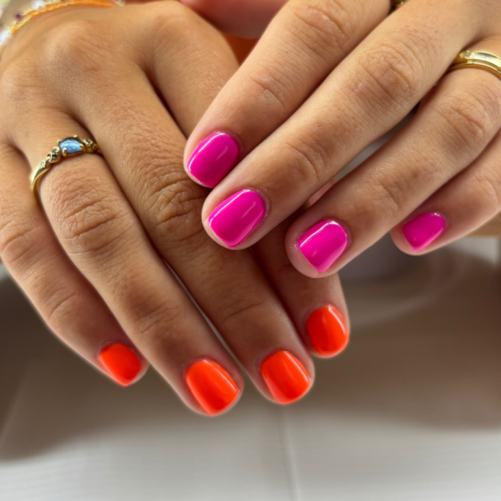 Builder Gel Mani at Icon Nail Beauty in Landrum, SC