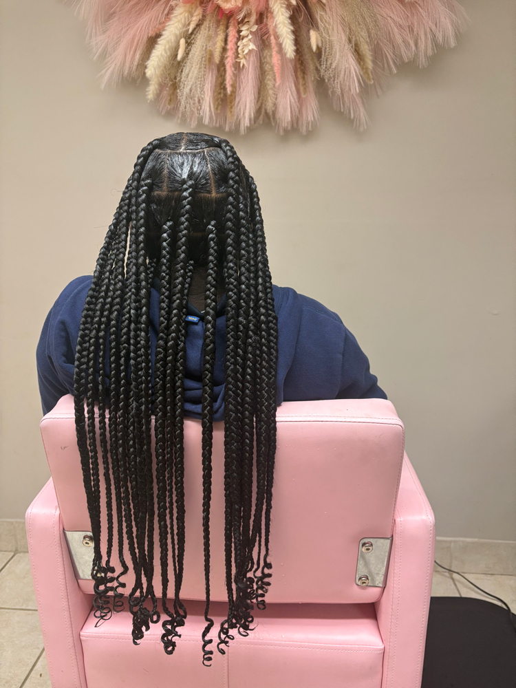 Large Knotless Braids at Crowned Beauty Studios LLC in Detroit, MI