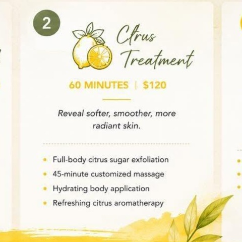 Citrus Treatment at Aurora Falls Day Spa in Clarkesville, GA
