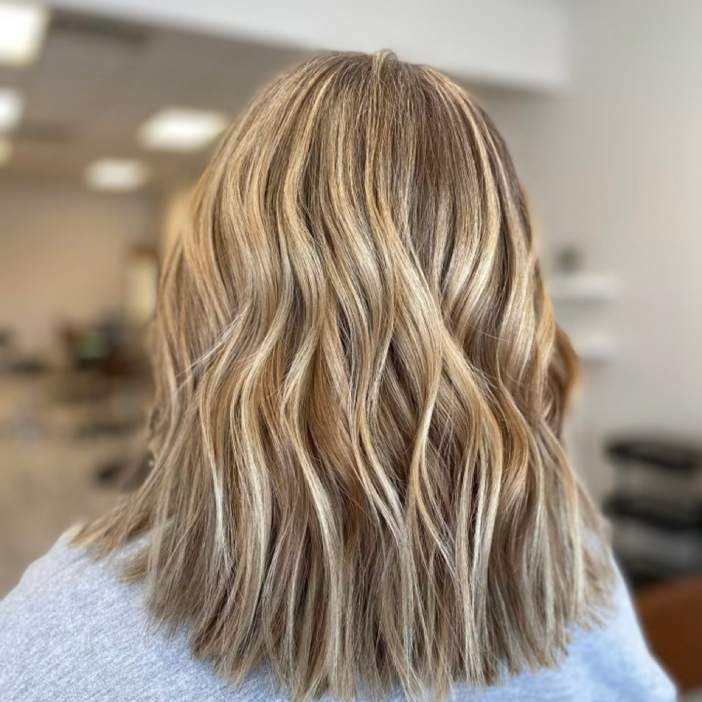 Partial Highlight and Haircut at Ivey Shears in Janesville, WI