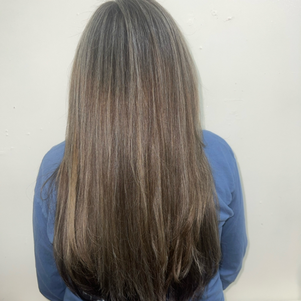 Full Highlight, Haircut, & Blowout at Rooted Beauty By Jenny in Rock Hill, SC