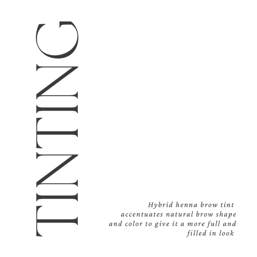 Brow tint at JEM ESTHETICS in Houston, TX