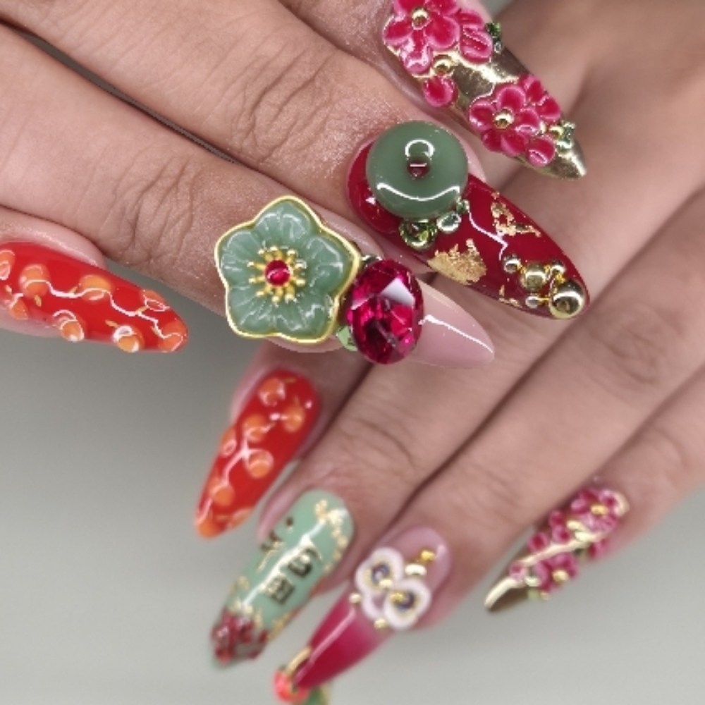 Nail Art Intricate at Oba.Gelspecialist in Salem, OR