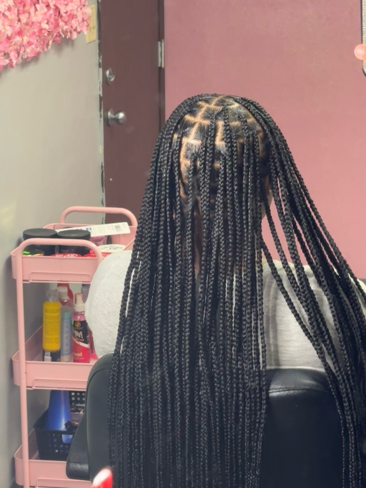 Small Knotless Braids