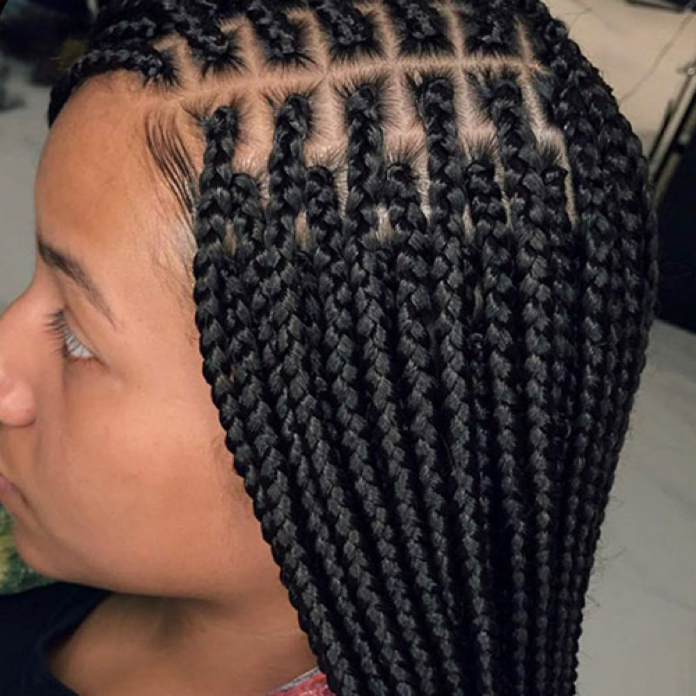BOX BRAID SMALL MEDUIM at Yawa Hair Braiding & Locs in Texas, TX