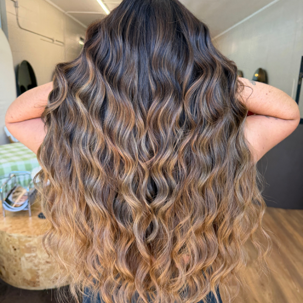 Weft Extension Installation at The Salty Blonde Hair Salon in Beaufort, SC