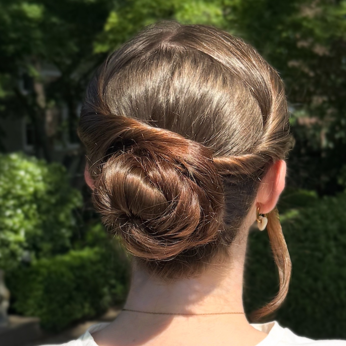 Full Updo  with R+Co Pro Treatment at Hair by Meg Sweeney in Mill Valley, CA
