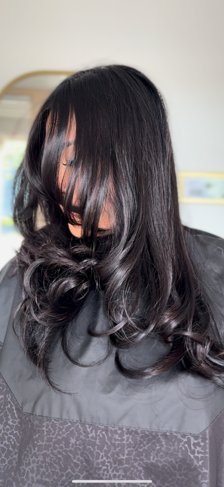 Add On Haircut With Color Service