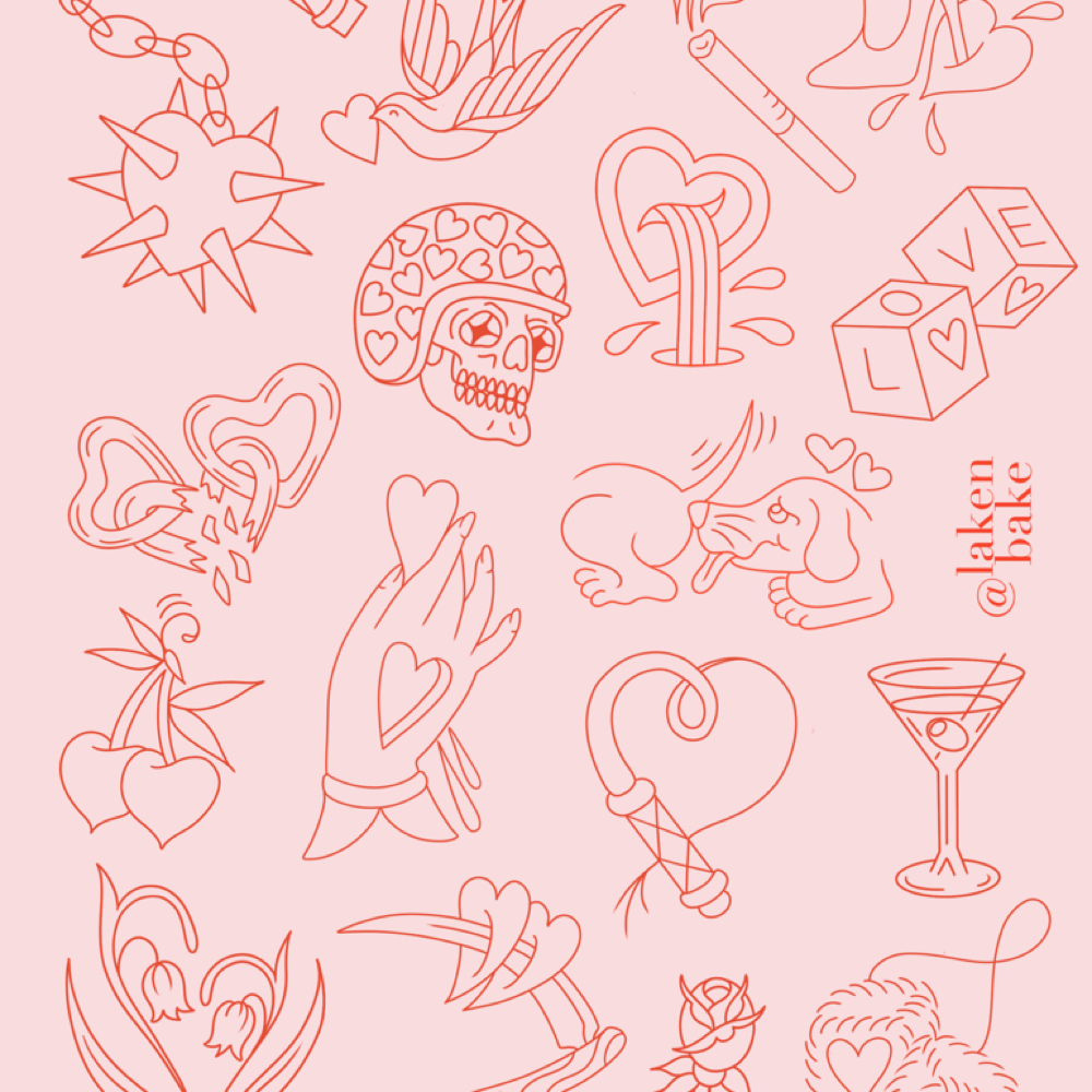 February flash! at Lakin Cornell Tattoos in Powell, OH