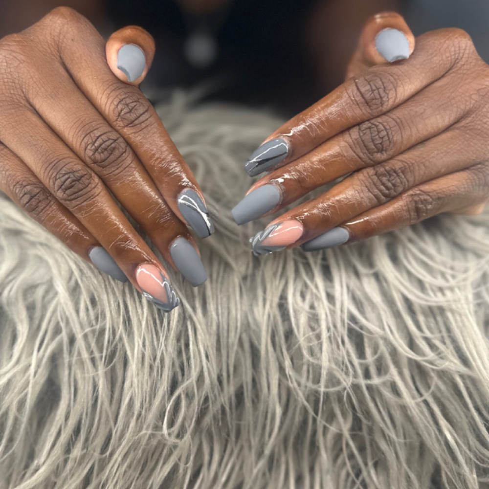 Medium Fullset -Design Not Included at ImPRESSed Nails By Casie Sparks in North Charleston, SC