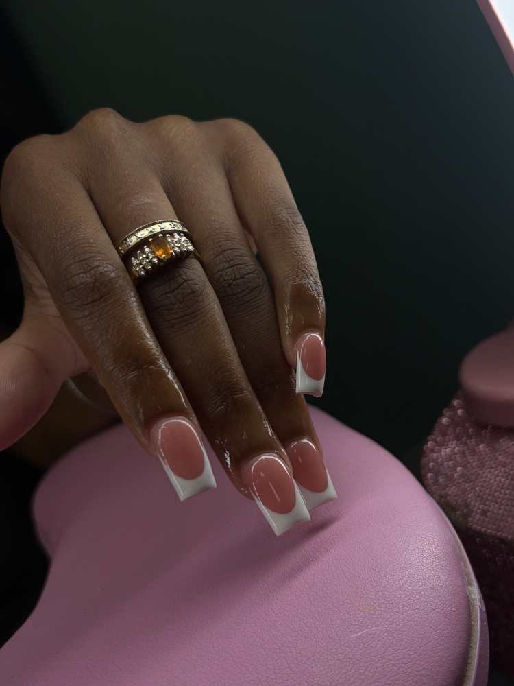 French Polish at JlistNails in johnson city, TN