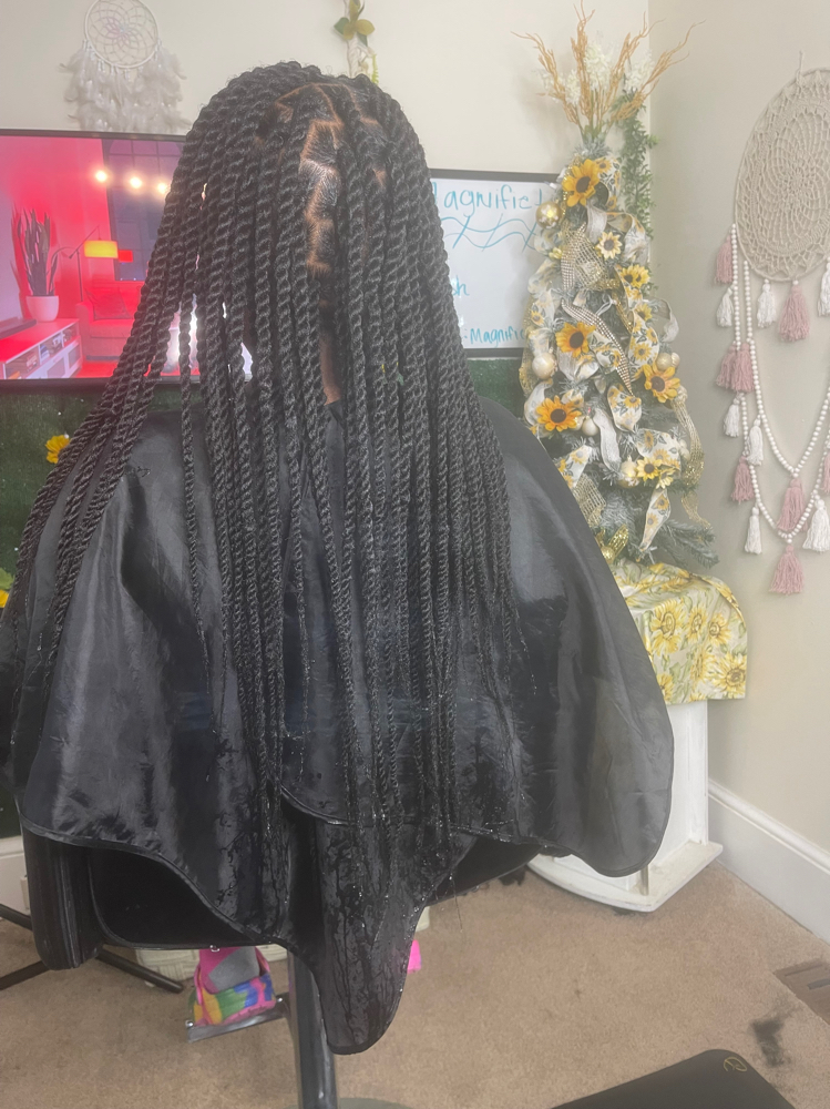 Senegalese Twists (Medium Sized) at Magnified looks in Douglasville, GA