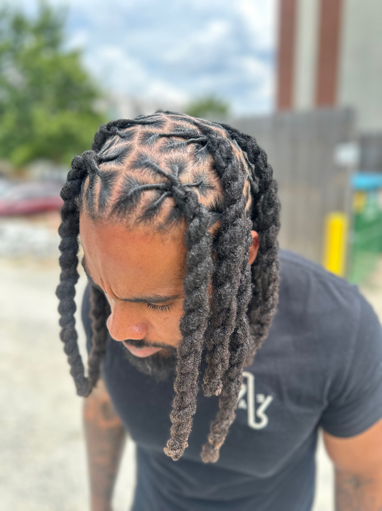Standard Two Strands Or Rope Twists at The Jah Locs Bar in Atlanta, GA