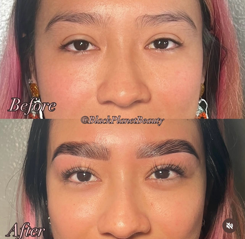 Brow Lamination + Lash Lift Combo at Black Planet Beauty in McAllen, TX