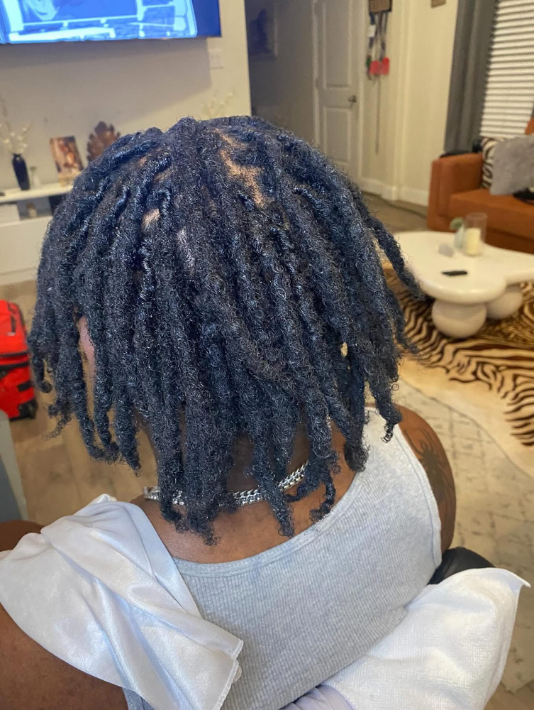 Loc Retwist Only-Medium at Nubian Kiss Beauty in Dallas, TX