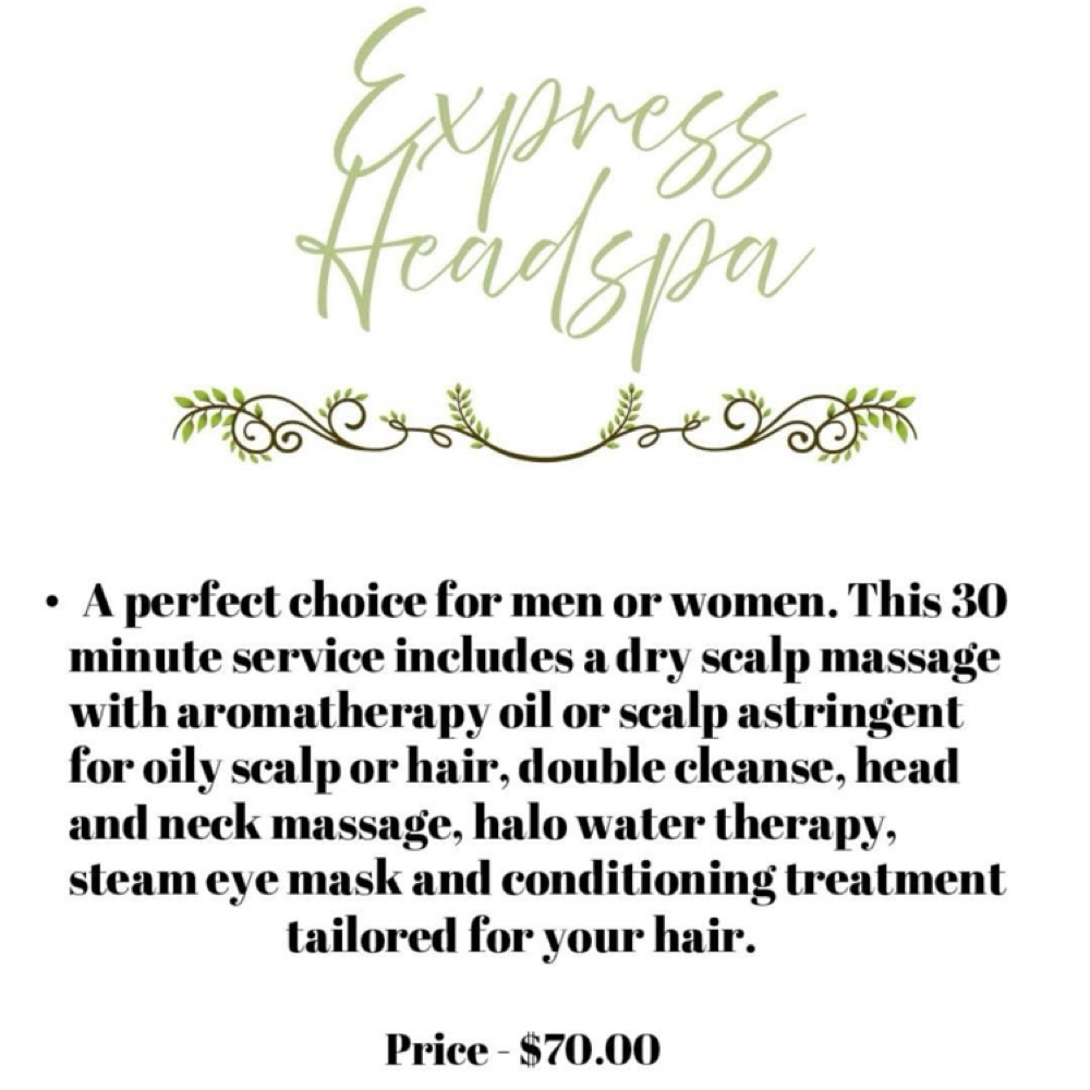 Express Headspa at Japanese HeadSpa by Savannah at Allure Salon in Lumberton, NC