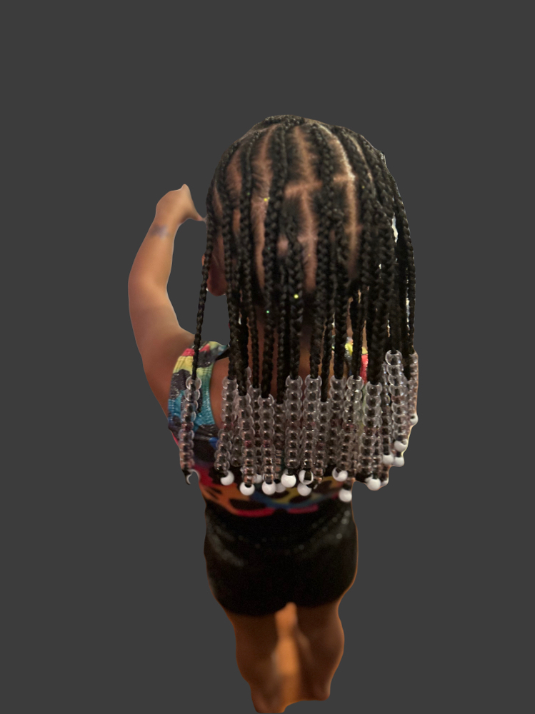 Kids Layerd braids With Beads