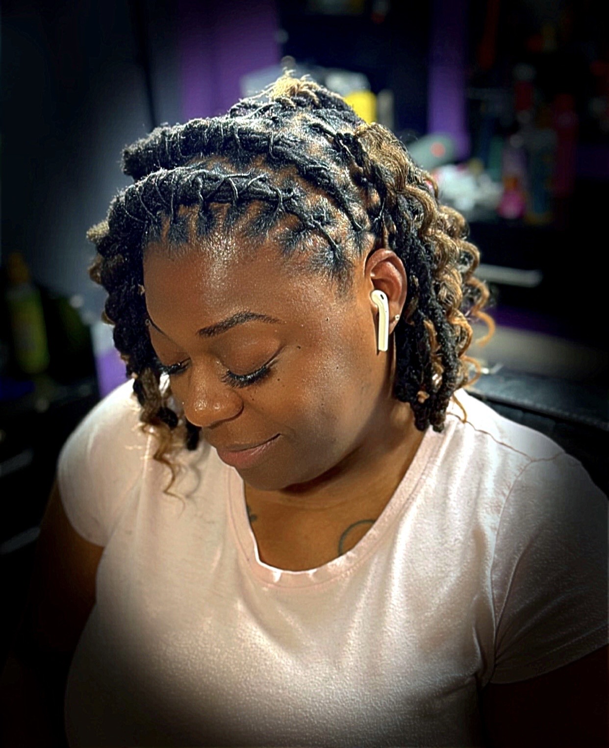 Loc Retwist + Boho Curls at Crown’D Claws in Clarksville, TN
