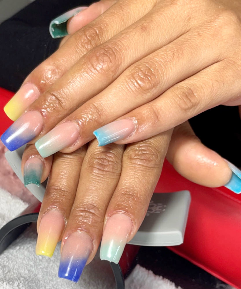 Ombre Acrylic Nail Enhancements