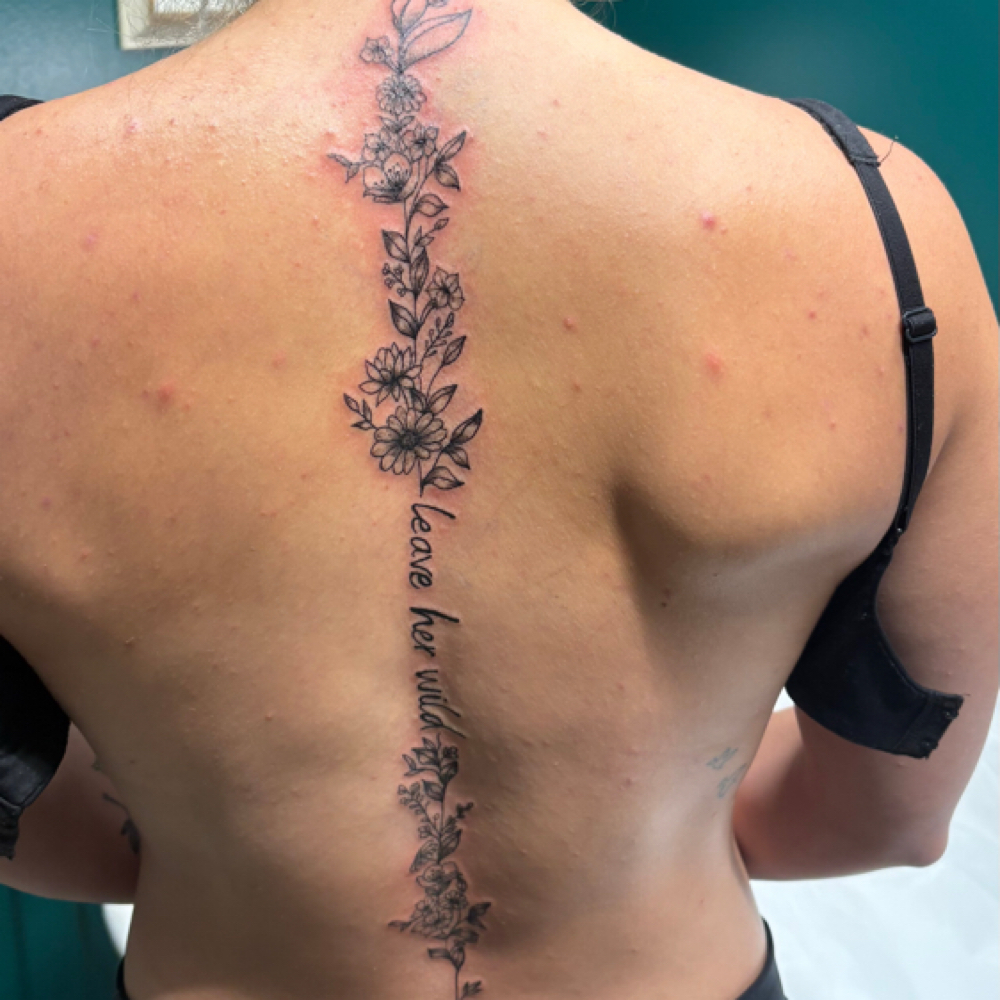 Full Spine at Tiny Elephant Ink in Omaha, NE