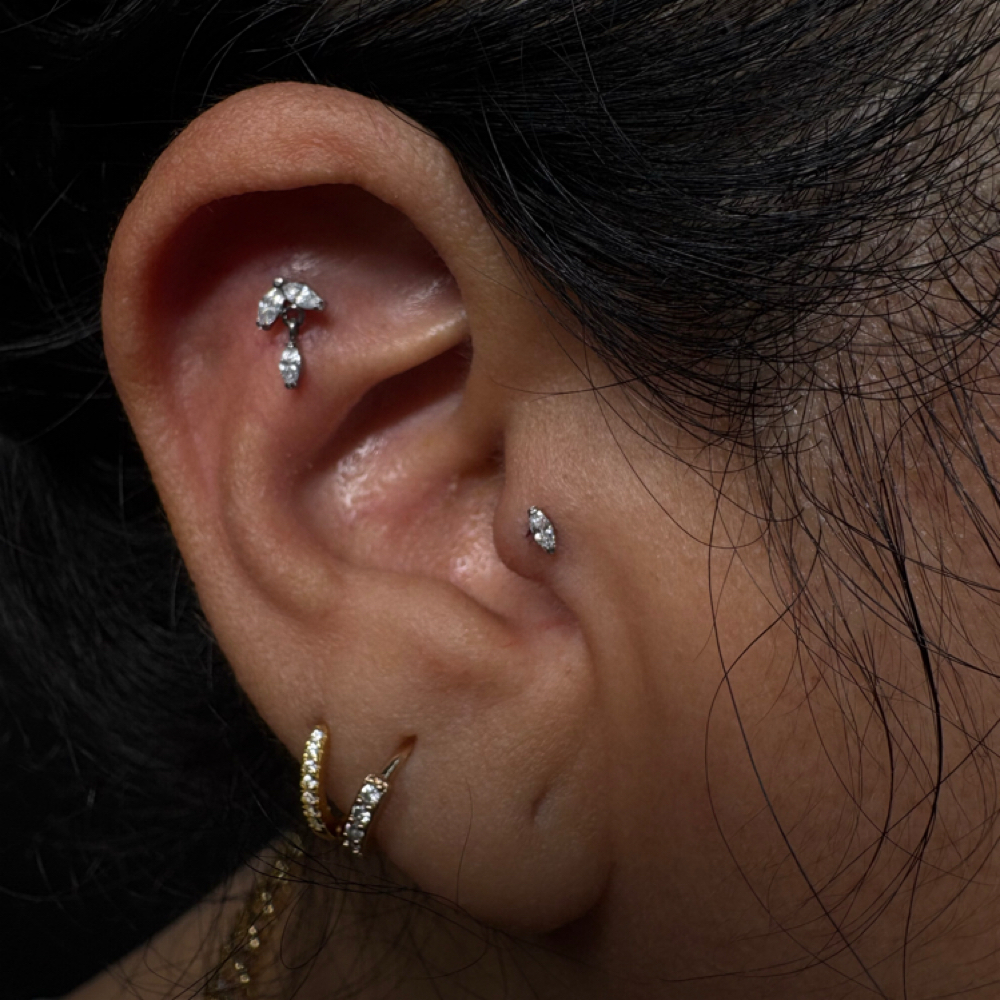 Flat Piercing at Piercing Mermaid in Elizabeth, NJ