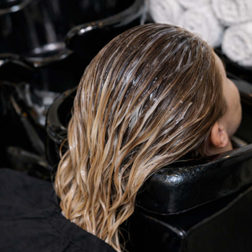 Pre color treatment at WAVE Hair Studio in Beaver Dam, WI