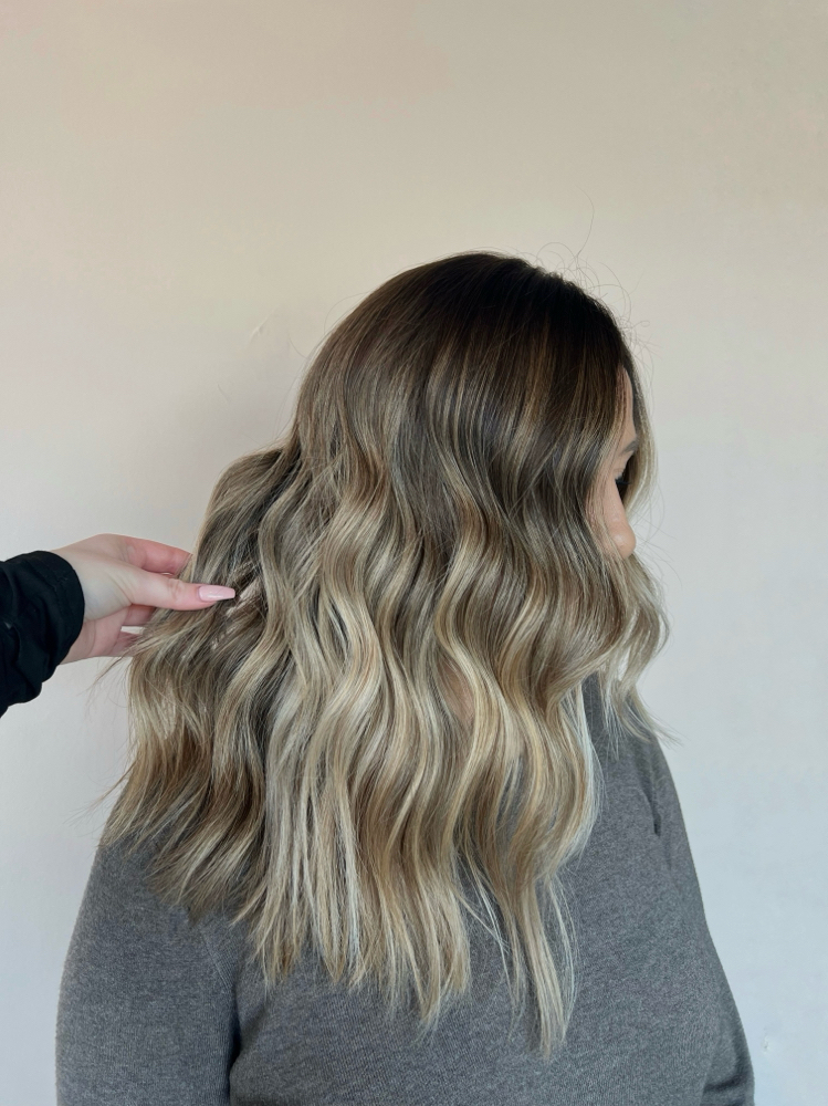 partial—blonde balayage/highlight