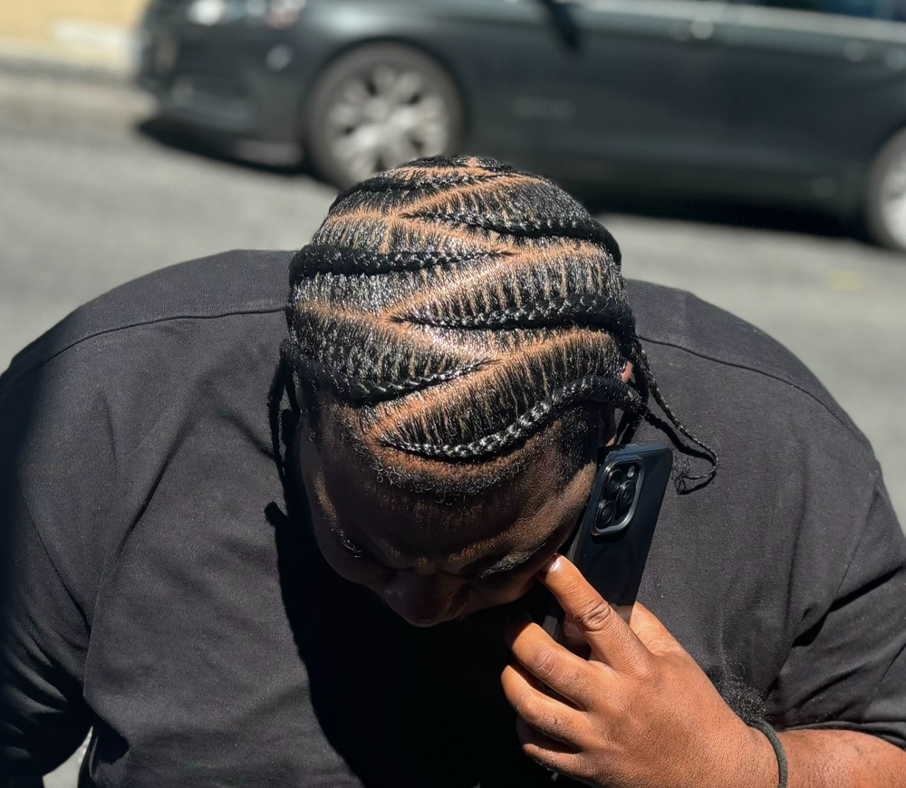 8 Men West Side Braids