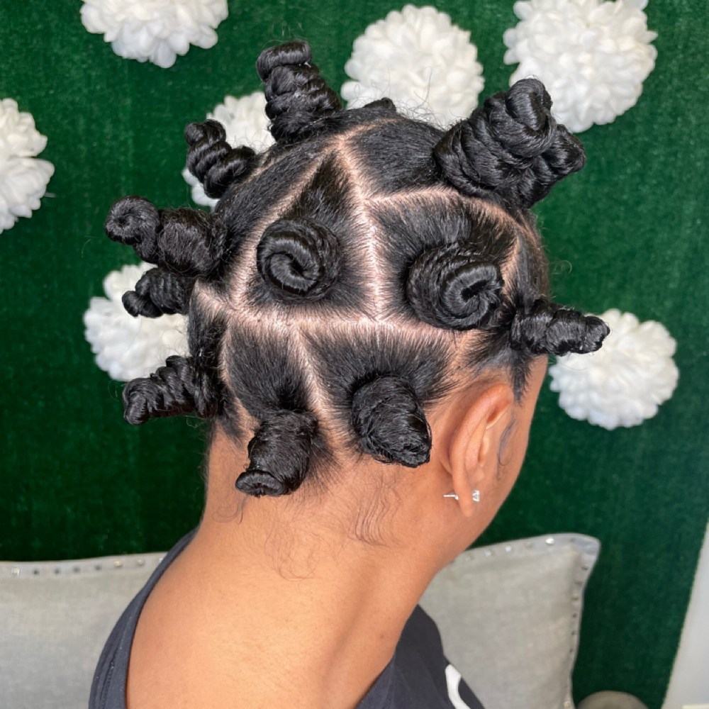 Bantu Knots at The Crowned Life Studio in Charlotte, NC