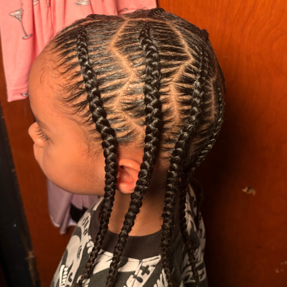 Kid Pop Smokes (4-12yrs Old) at Braids By Bonitaa in Syracuse, NY