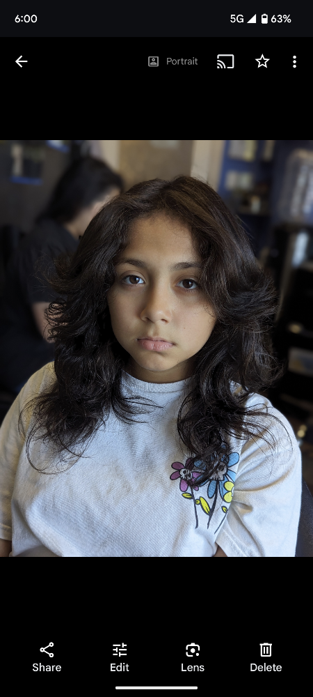 Girls cut & style (12 & under)